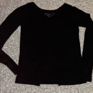 Lululemon Black Fitted Long Sleeve Blouse
